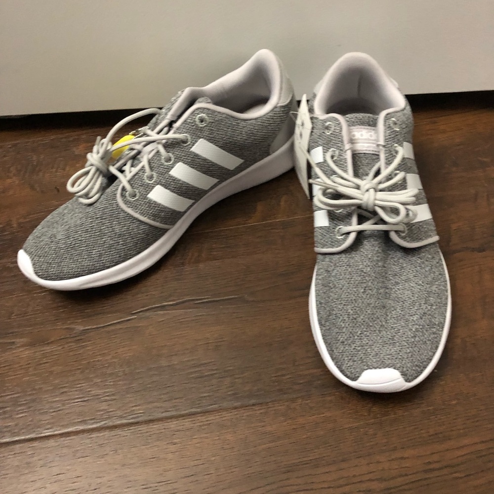 NEW Adidas cload foam gray sneakers- size 8 1/2